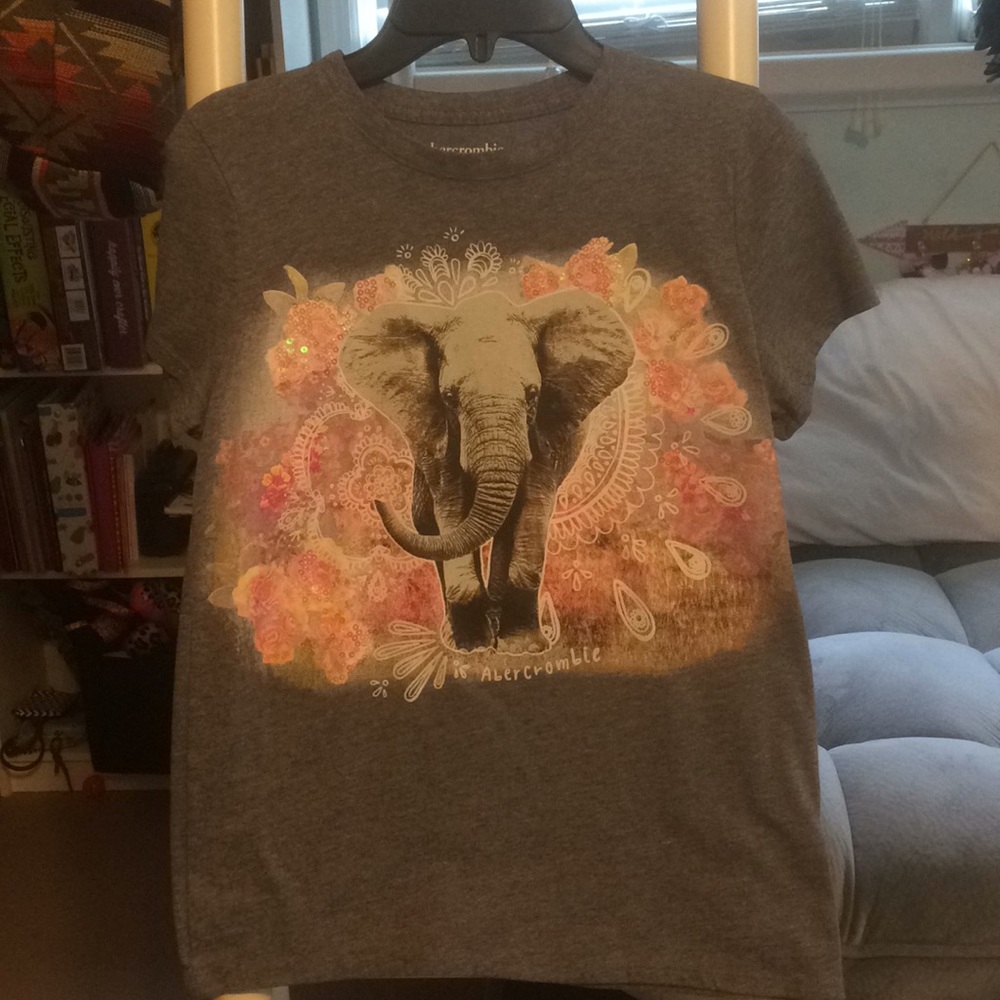 Size 13/14 Abercrombie Kids Elephant Tee
